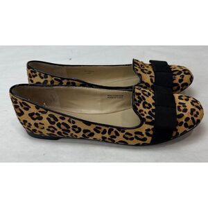 Y2K Cheetah Print Vintage Cow Hair Ellen Tracy Ballet Flats Bethesda - Size 6.5